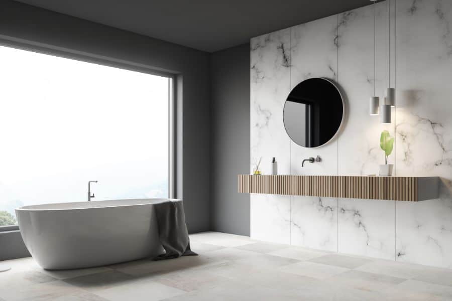 Carrara White Floor Tile For Bathroom