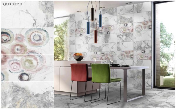 Qcfc390203 Art Grey Wall Tile Manufacturer